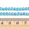 Electroplate Transparent Glass Beads EGLA-B013-02A-AB03-4