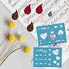 Acrylic Earring Handwork Template DIY-WH0359-033-6