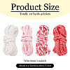 10 Yards 4 Colors  Braided Flat Faux Suede Cord LW-TA0001-05-3