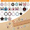 48Pcs 24 Style Alloy Enamel Pendants ENAM-SZ0001-96-2