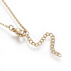 Brass Micro Pave Cubic Zirconia Pendant Necklaces NJEW-I230-23-5