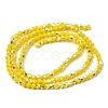 AB Color Plated Opaque Glass Beads Strands GLAA-G127-02C-2