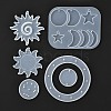 DIY Sun & Moon & Star Wind Chime Making Kits DIY-P028-20-2