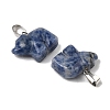 Natural Blue Spot Jasper Pendants G-B127-02P-06-3