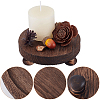 2Pcs Wooden Display Pedestals WOOD-WH20001-18-6