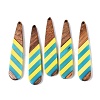 Epoxy Resin & Walnut Wood Pendants RESI-N039-121G-1