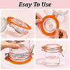 14Pcs 2 Colors Silicone Jar Gaskets AJEW-CN0007-09-6
