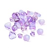 Electroplate Transparent Glass Beads EGLA-L027-D06-1