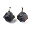 Natural Glaucophane Pendants PORC-T132-053A-2