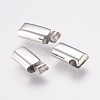 Tarnish Resistant 304 Stainless Steel Magnetic Clasps with Glue-in Ends STAS-F122-04P-3