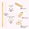 DIY Cuff Bangle Making Kits DIY-TA0014-48B-3