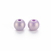 Spray Painted Opaque Acrylic Beads ACRP-S679-B33-2