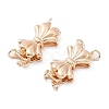 Rack Plating Bowknot Brass Box Clasps KK-A183-70G-2