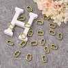 Opaque Spray Painted Acrylic Linking Rings OACR-S021-65A-B01-4