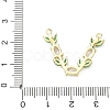 Brass Micro Pave Cubic Zirconia Connector Charms CU-CBA5B4D-03G-02-3