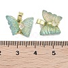 Golden Rack Plating Brass Micro Pave Cubic Zirconia Pendants KK-R161-06G-02-3