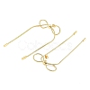 Ion Plating(IP) 304 Stainless Steel Stud Earrings EJEW-H007-02G-2