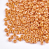 DIY Craft Beads 8/0 Opaque Colors Lustered Round Glass Seed Beads X-SEED-A012-3mm-130-2
