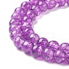 Crackle Glass Beads Strands CCG-Q001-8mm-M-4