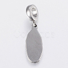 304 Stainless Steel European Dangle Charms STAS-H446-01AS-2