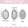 10Pcs Alloy Brooch Findings FIND-PH0029-31-2