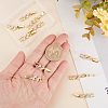 SUNNYCLUE 10Pcs Rack Plating Brass Clear Cubic Zirconia Watch Band Clasps KK-SC0003-11G-3