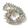 Transparent Electroplate Glass Beads Strands GLAA-K064-06A-HP02-2