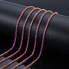 Brass Rhinestone Strass Chains CHC-N017-003B-B07-4