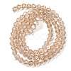 Transparent Electroplate Glass Beads Strands EGLA-A039-T4mm-A12-2