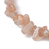 Natural Sunstone Chips Beaded Stretch Bracelets for Women BJEW-JB10046-13-3