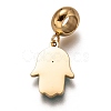 304 Stainless Steel European Dangle Charms STAS-I177-24B-2