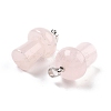 Natural Rose Quartz Pendants G-M380-B13-P-3