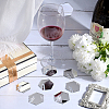 Acrylic Mirror Wine Glass Charms AJEW-SC0002-53C-02-4
