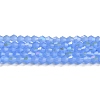 Imitation Jade Electroplate Glass Beads Strands GLAA-F029-J4mm-D04-1