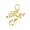 Brass Micro Pave Cubic Zirconia European Dangle Charms KK-D325-20G-01-2