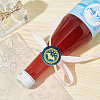 Brass Wax Seal Stamp with Wood Handle AJEW-WH0412-0022-5