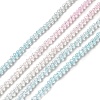 Transparent Gradient Color Glass Beads Strands GLAA-H021-01A-17-2