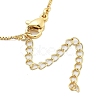 Brass & Plastic Pearl Letter Pendant Box Chain Necklaces for Women NJEW-U017-01G-15-4
