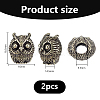Brass European Beads KK-WH0079-194AS-2