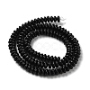 Natural Black Stone Beads Strands G-Z030-A21-01-3