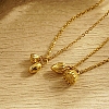 Lotus Pod 304 Stainless Steel Pendant Necklaces for Women TL8108-1-2