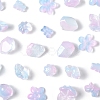120Pcs 8 Styles Transparent Spray Paint Glass Beads GLAA-FS0002-26-2