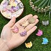 30Pcs 6 Colors Electroplate Transparent Glass Connector Charms EGLA-YW0005-74-4