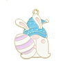 Easter Alloy Enamel Pendants ENAM-I082-02G-06-1