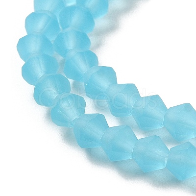 Imitate Austrian Crystal Frosted Glass Beads Strands EGLA-A039-T6mm-MD20-1