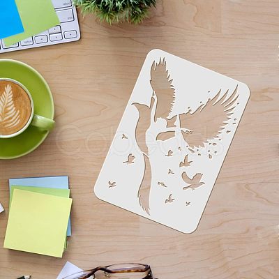 Large Plastic Reusable Drawing Painting Stencils Templates DIY-WH0202-143-1