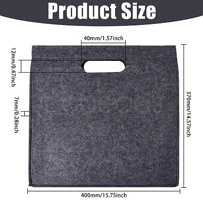 Rectangle Felt Purse Organizer Insert DIY-WH0899-816B-1