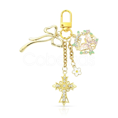 Alloy Enamel Pendant Decorations HJEW-YW00404-1