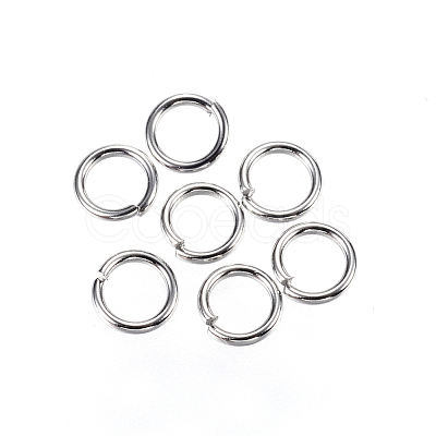 Tarnish Resistant 304 Stainless Steel Open Jump Rings STAS-E147-39P-5mm-1