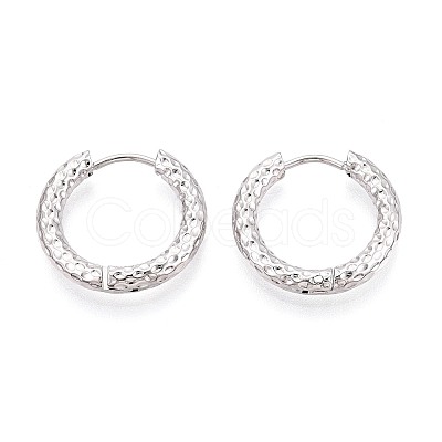 304 Stainless Steel Hoop Earrings STAS-T074-51P-1